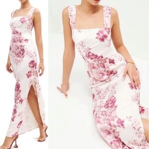 Reformation Earl Silk Dress